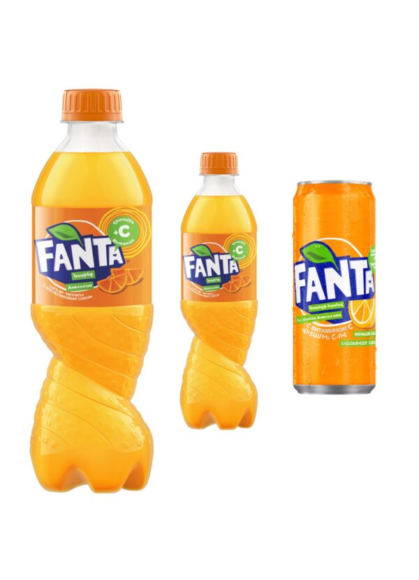 Fanta 1l, 0.5l, 0.25l