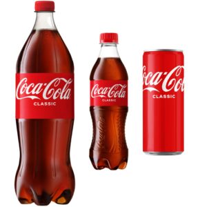 Coca-Cola 1l, 0.5l, 0.25l